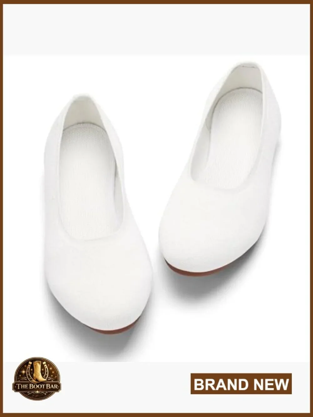 Women's Ballet Flats Breathable Knit Slip On Comfortable Round Toe Walking